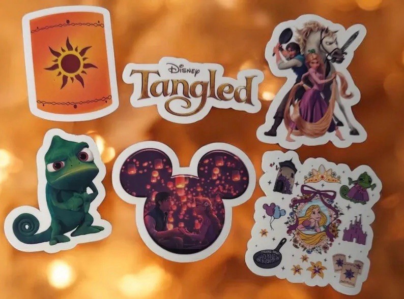 Sticker Pack | Tangled | Rapunzel | Clear