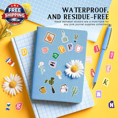 362 Pcs Waterproof Vinyl Letter Stickers for Scrapbooking, A-Z Letters Alphabet
