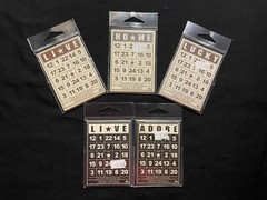 JENNI BOWLIN ASSORTED CHIPBOARD MINI BINGO CARDS