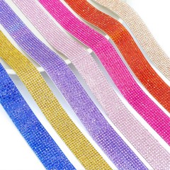 1yd Self-Adhesive Crystal Rhinestone Diamond Ribbon Trim Tape Diamante Sticker