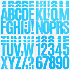 3 Inch Letter Stickers, 138 Pieces Self Adhesive Alphabet Number Sticker for Mai