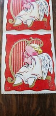 Baby Angel Cherub Christmas Harp Stickers Michel & Co Scrapbooking Crafts