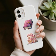 50Pcs Fantasy Amusement Park Stickers Pack, Graffiti Aesthetic Decals for Pla…