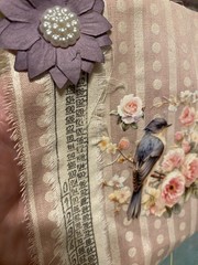 Nature, Birds, Unique Handmade Ephemera, ,Junk Journal,tag,embellishment