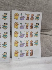 Vintage Current Inc CIRCUS ANIMALS 1992 Sticker Sheet Seal Bear Tiger Monkey Dog