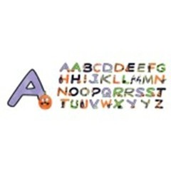 SPOOKYTOWN ALPHA CHIPBOARD AMERICAN TRADITIONAL APPROX 40 PCS HALLOWEEN
