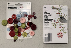 Basic Grey Dasher 12 x 12 Scrapbook Paper Cardstock Buttons Brads LOT