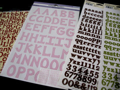Making Memories, EK Success ABC/123 Sticker Lot LETTERS NUMBERS