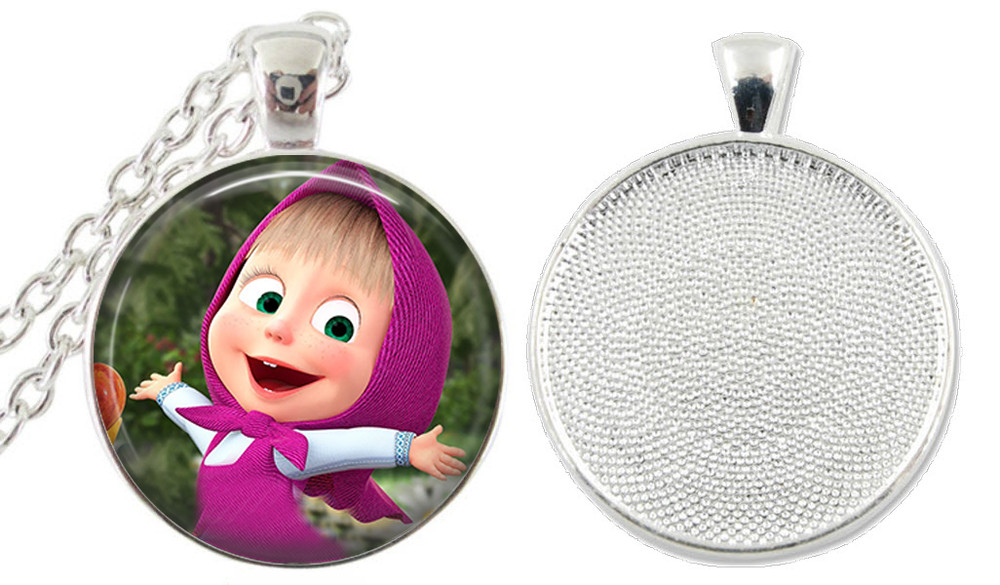1 MASHA And The BEAR Bezel Necklace