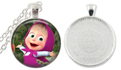 1 MASHA And The BEAR Bezel Necklace