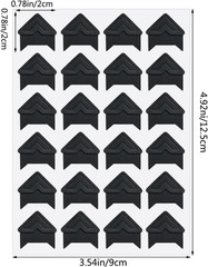 12 Sheets 288 Count Self-Adhesive Photo Corners Stickers
