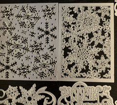 LRG Lot Metal Die Cuts Crafts Card Making Scrapbook Christmas Snowflakes Sayings