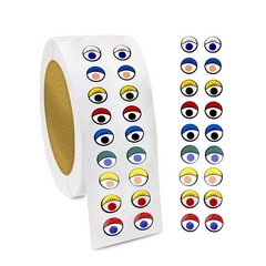 BLMHTWO 2000 Pieces Eye Stickers, 10 cm diameter, 4.3 width, Colorful