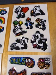 Vintage 1980s Vending Machine Prism Sticker Sheets Unicorn Rainbow Lot 8 65 Pcs