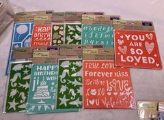 58 Crafters Square & Dot Brand Stickers Stencils Ceramic Stickers & More NEW