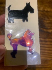 Vintage 80’s 90’s Davis Liquid Crystal Oilies – POODLE – sealed Mystiks Sticker