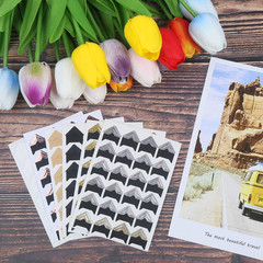 288Pcs Self Adhesive Photo Corner Stickers 6 Colors Scrapbook Album Mounts