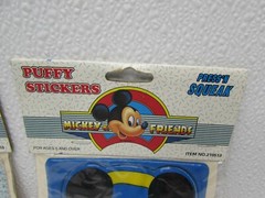 RARE LOT OF 3 Vintage Disney Mickey Mouse Puffy Stickers Mickey And Friends NOS