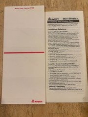 Avery – 2163 – Mini-Sheets – Laser/Inkjet Mailing Labels – 2″ x 4″ – 96 Count