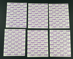 Lisa Frank Stickers Lot 6 Sheets S362 S363 S365 S366 S367 S369 Full Sheets