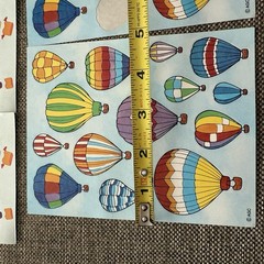 Vintage Mrs. Grossman’s Hot Air Balloons Sticker Sheet Style + AGC Sheets Read