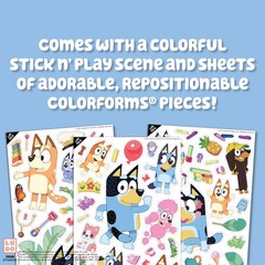 Bluey Set – Repositionable Pieces Stick Like Magic – Scenes and Pieces from The
