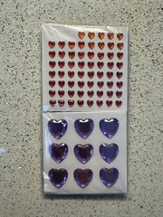 513 Piece Heart Rhinestone Jewel Stickers Acrylic Gems For DIY Crafts Decoration