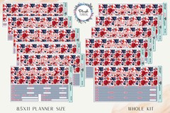 8.5×11 Planner Size Budget Monthly Kit or Singles