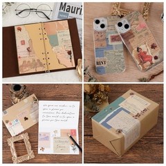 517 Pcs Vintage Scrapbook Paper,Scrapbook Supplies Vintage-517 Pcs