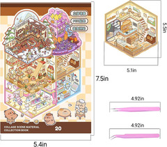 20 Sets DIY 3D Sticker Scene Collection Book for Kids Adults Cute Make Your Own