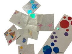 Vintage Sticker Lot Shiny Foil Opalescent Mrs Grossman’s Sandy Lion and More