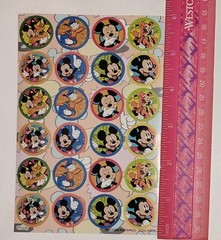 Disney Mickey Mouse And Friends Stickers 1 Full Sheet Of 24 Stickers