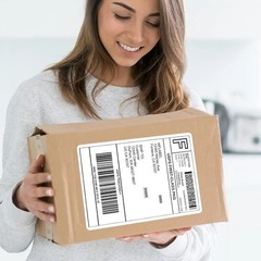 Versatile 25 Pack Matte Sticker Paper with Permanent Adhesive for DIY & Shipping