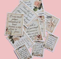 Journal Cards Inspiration Encouragement Scrapbooks Ephemera #389