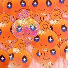Tamagotchi Fanart Stickers Handmade (2-3/4 inch/70 mm)