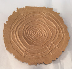 Tim Holtz Die Cuts * Embossed Tree Ring * White or Kraft Cardstock or Chipboard