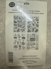 Lot of 4 (16 sheets) VTG y2k Hallmark Heartline Butterfly Stickers Unused As Is
