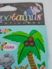 Vintage Stickopotamus Stickers Hawaii Tropical Luau Binder Photo Safe Taiwan