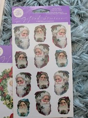 Vintage Gifted Line Stickers John Grossman Lot Christmas Victorian Lot 12 Packs