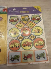 Lot Of Vintage Stickers Space Princess Sponge Bob Construction Etc