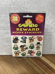 Vintage Okee Dokee Garfield Reward Body Stickers New Old Stock