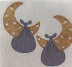 MINI SPECIAL DELIVERY’S Laser Die-Cut(4pc)Deluxe Cut•Moon•Newborn •Boy•Baby•Star