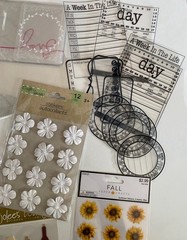 Huge Mixed Scrapbooking Em2 Lot Embellishments Doodlebug Ribbon Disney Flowers