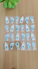 Jolee’s Scrapbooking Stickers, Baby Boy Icon Repeats, (24 Piece), Baby Shower