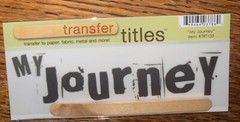 My Mind’s Eye RUB ON TRANSFER TITLES “ My Journey “ SCRAPBOOK CRAFT Card Making