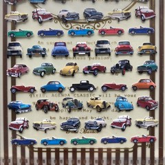 Vintage Classic Car Sticker Sheet Kuria Japan Retro Y2K Heisei Deadstock NEW