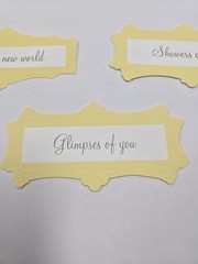 Creative Memories Set Of 11 Baby Title Scrapbook Die Cuts Blue Yellow Green