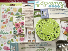 #643 SPRINGTIME ICON STICKERS DOODLE-POPS 3D STICKERS CLIPS LARGE BUTTERFLY