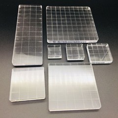 7pcs High Transparency Acrylic Block DIY Seal Stamp Scrapbooking Album