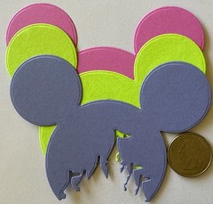 MICKEY’S CASTLE Die-Cut Set (3pc)Disney•Mouse•Head•Princess •Cartoon•Card Making